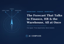 The Forecast That Talks to Finance, HR, and the Warehouse — All at Once.