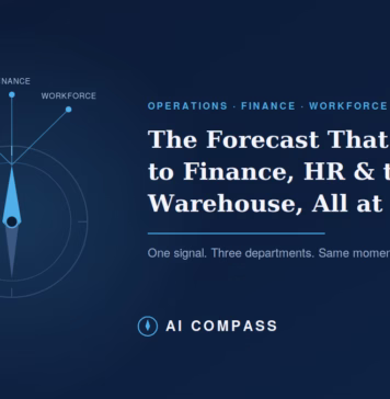 The Forecast That Talks to Finance, HR, and the Warehouse — All at Once.